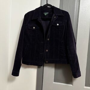 Ralph Lauren Lauren Jeans Co. Plum/Purple Corduroy jacket Truker-Style